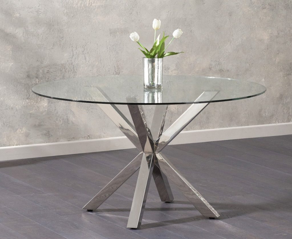 Rodin Round Glass Dining Table