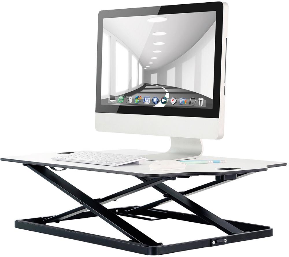 PROPERAV DESK08W Stand Up Desk Workstation - White