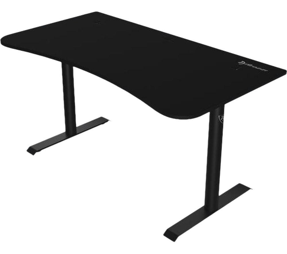 AROZZI Arena Medium Gaming Desk - Pure Black, Black