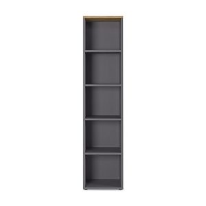 Agenda 5 Shelf Narrow Bookcase | Bed Sava