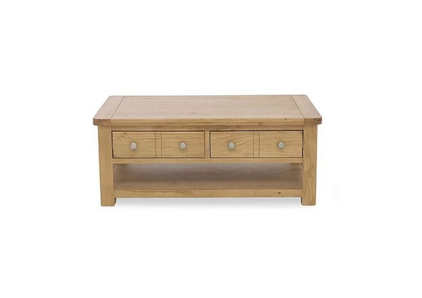Augusta Storage Coffee Table with Shelf | Bed Sava