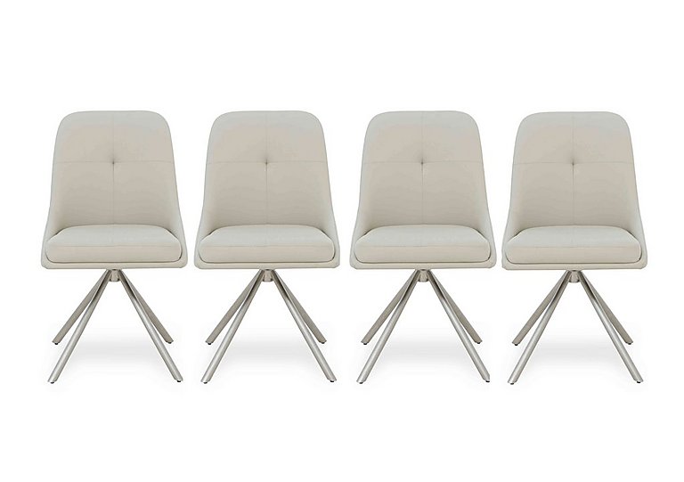 Avorio Set of 4 Swivel Dining Chairs