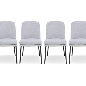 Cortado Set of 4 Dining Chairs with Metal Legs | Bed Sava