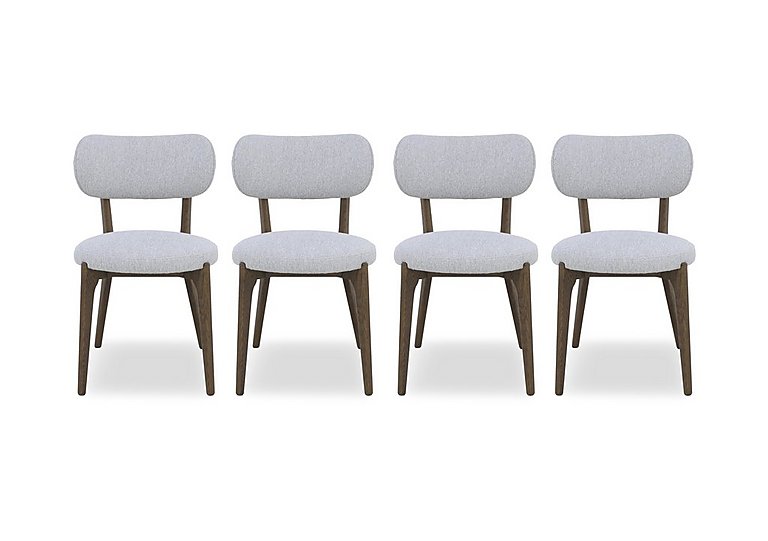 Cortado Set of 4 Open Back Dining Chairs with Wooden Legs | Bed Sava