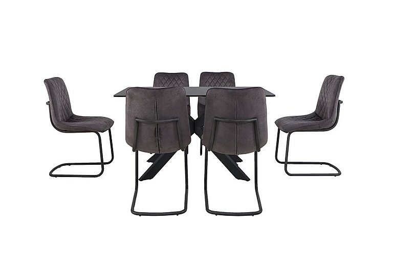 Creed Small Table and 6 Chairs Dining Set