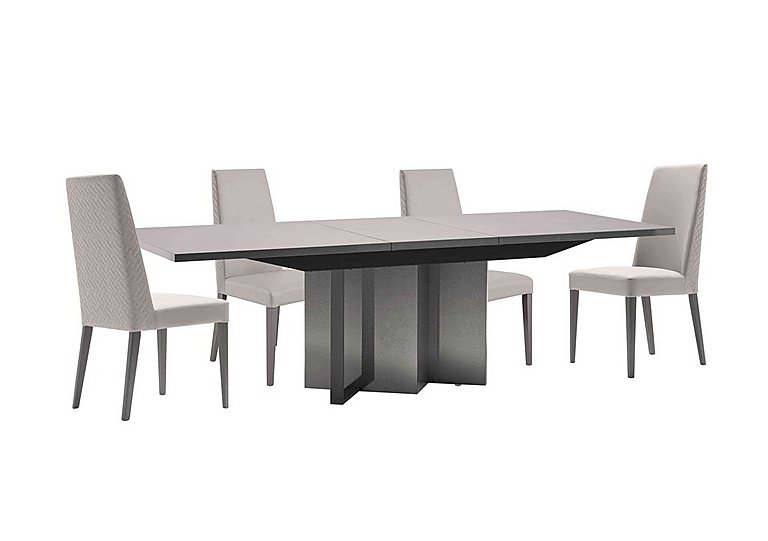 ALF - Cristina Large Extending Dining Table and 4 Chairs Set