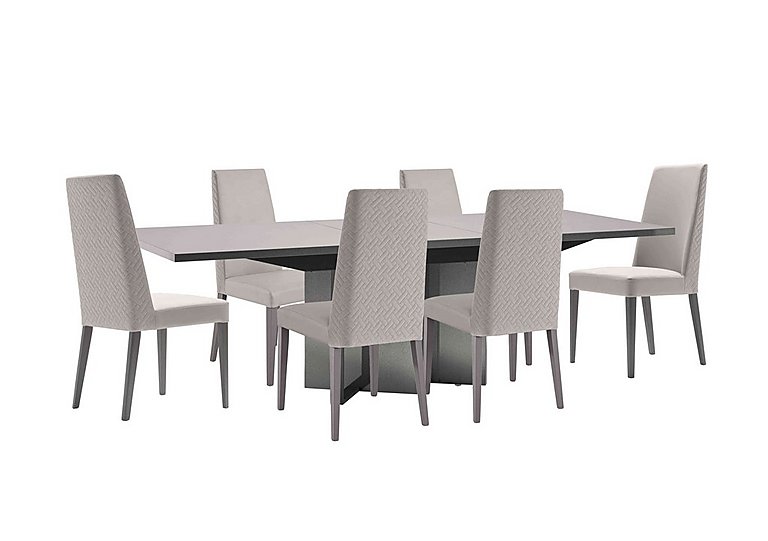 ALF - Cristina Large Extending Dining Table and 6 Chairs Set