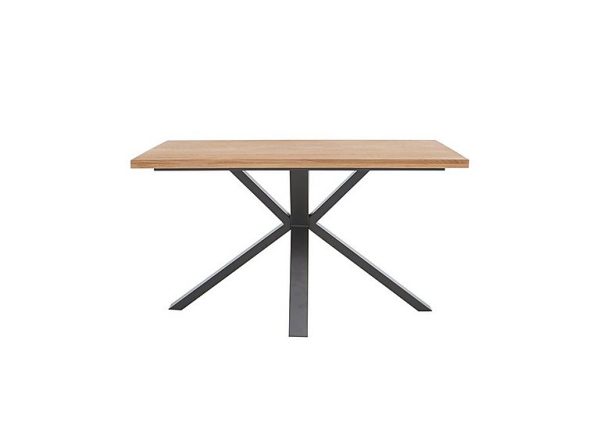 Earth Oak Compact Dining Table with Star Base | Bed Sava