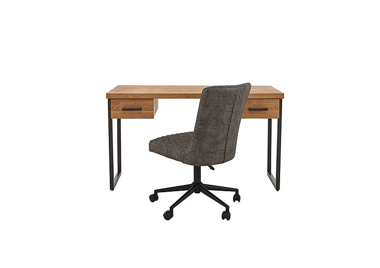 Earth Desk with Drawers and Office Chair