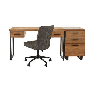 Earth Desk with Drawers Filing Cabinet and Office Chair | Bed Sava