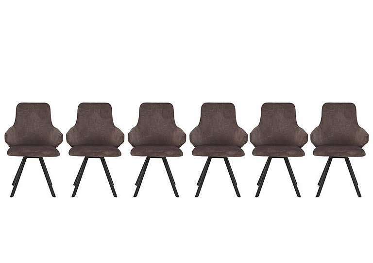 Enterprise Set of 6 Swivel Dining Arm Chairs