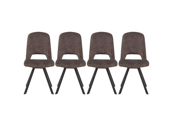 Enterprise Set of 4 Swivel Dining Side Chairs | Bed Sava