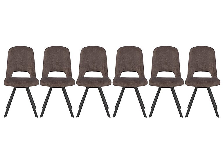 Enterprise Set of 6 Swivel Dining Side Chairs