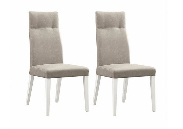 ALF  Fascino Pair of Faux Leather Dining Chairs | Bed Sava