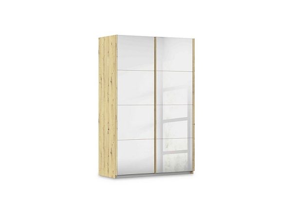 Rauch  Freja 136cm 2 Door Sliding Mirror Wardrobe | Bed Sava