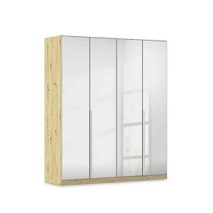 Rauch  Freja 181cm 4 Door Hinged Mirror Wardrobe | Bed Sava