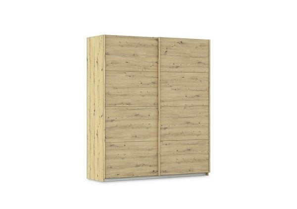 Rauch  Freja 181cm 2 Door Sliding Oak Wardrobe | Bed Sava
