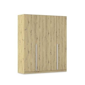 Rauch  Freja 181cm 4 Door Hinged Oak Wardrobe | Bed Sava