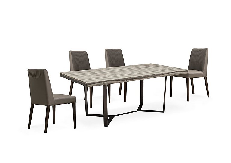ALF - Franco Large Extending Dining Table and 4 Chairs