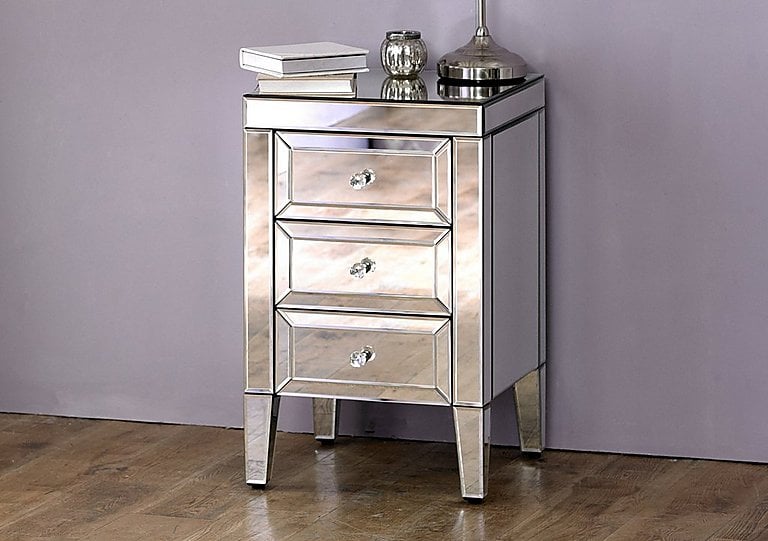 Francesca 3 Drawer Bedside Cabinet