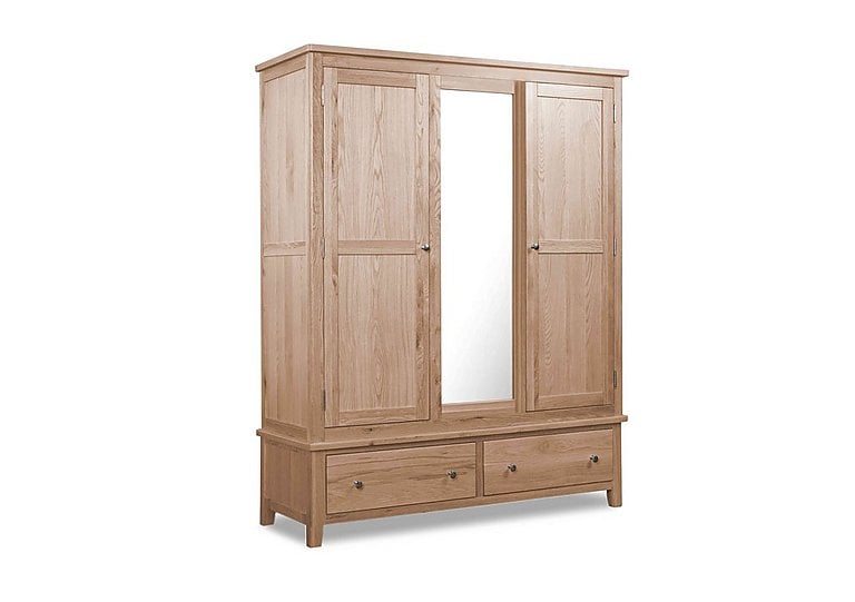 Grace Oak Triple Wardrobe