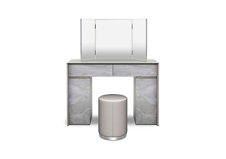 Grigio Dressing Table with Stool and Mirror