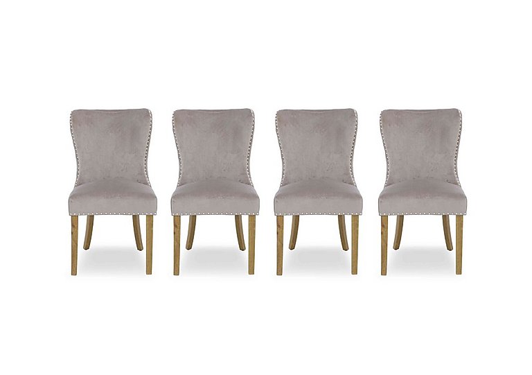 Kiara Set of 4 Luxe Fabric Dining Chairs