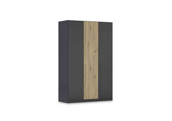 Rauch  Leon 136cm 3 Door Hinged Two Tone Wardrobe  Two Tone | Bed Sava