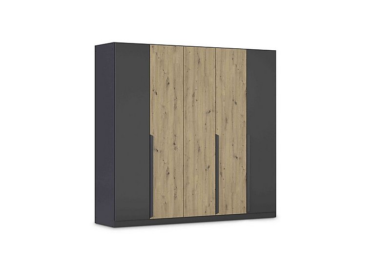 Rauch - Leon 226cm 5 Door Hinged Two Tone Wardrobe - Two Tone