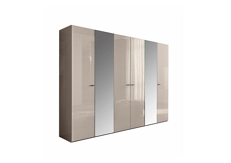 ALF - Livia 6 Door Wardrobe with Mirrors