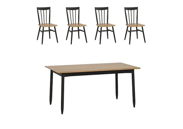 Ercol  Monza Small Extending Dining Table and 4 Chairs | Bed Sava