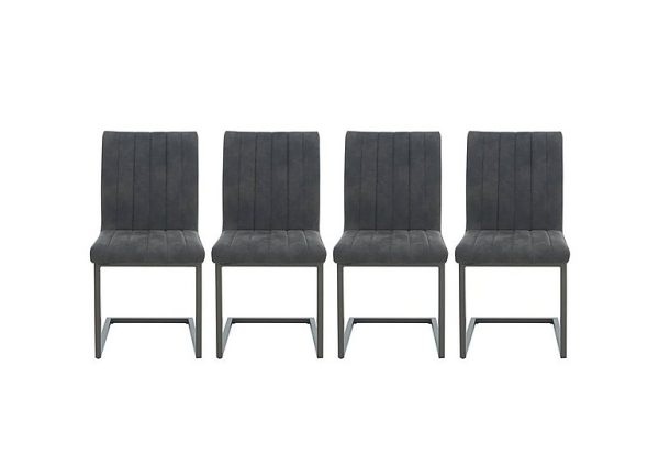 Moon Set of 4 Cantilever Dining Chairs | Bed Sava
