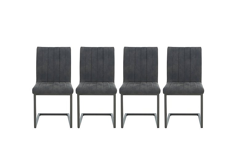 Moon Set of 4 Cantilever Dining Chairs