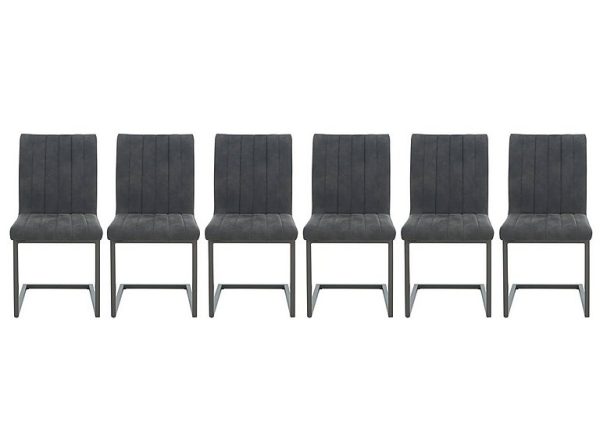 Moon Set of 6 Cantilever Dining Chairs | Bed Sava