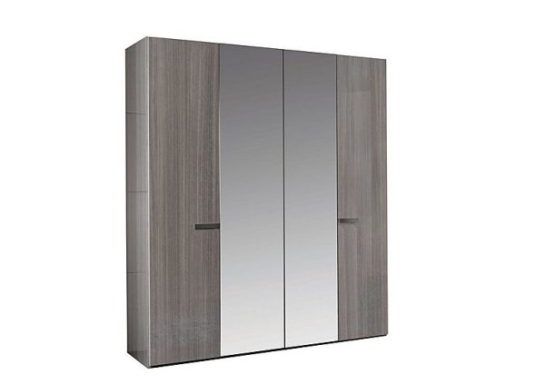 ALF  Movado 4 Door Wardrobe with Mirrors | Bed Sava