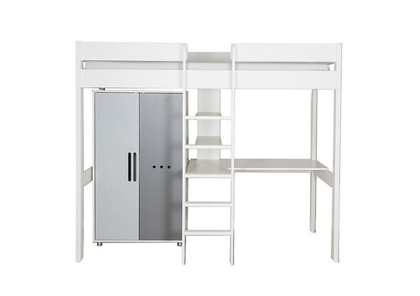 Stompa  Nexus High Sleeper with Desk and Low Wardrobe | Bed Sava