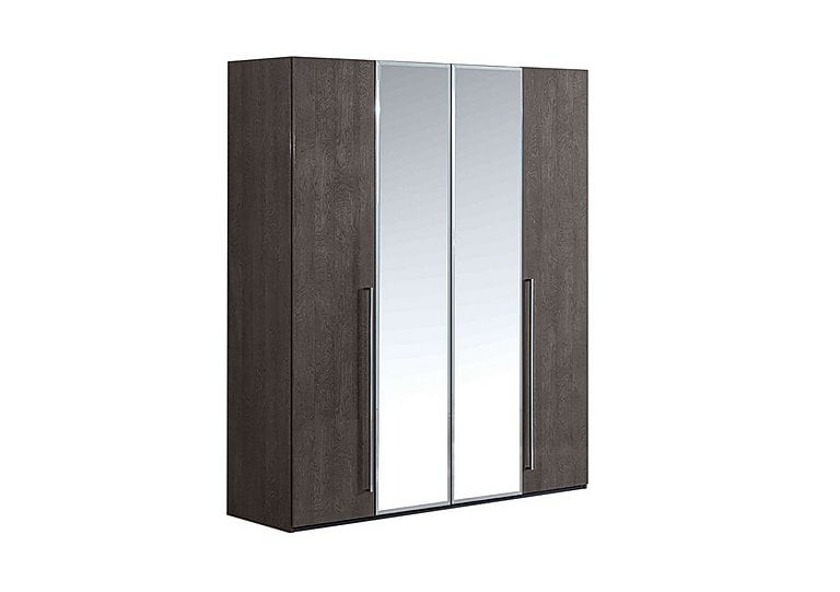 Palazzo 4 Door Wardrobe with 2 Mirrors | Bed Sava