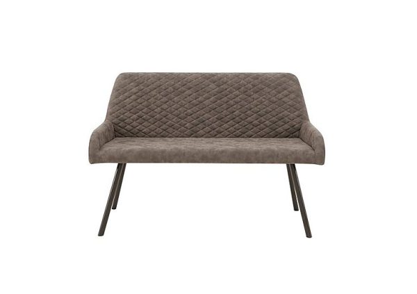 Rocket High Back Faux Leather Dining Bench | Bed Sava