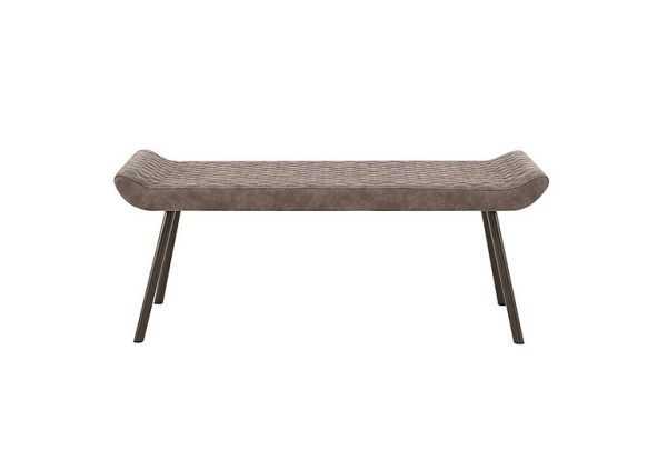 Rocket Low Faux Leather Dining Bench | Bed Sava