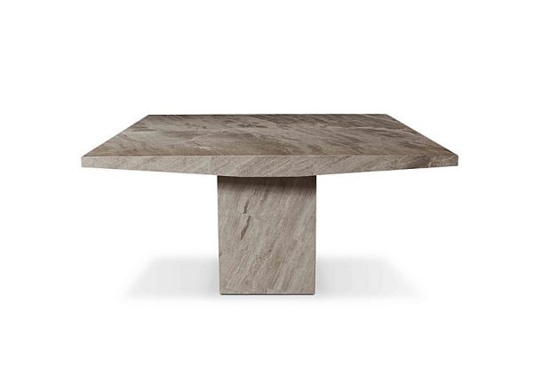 Stone International  Rome Square Dining Table with Boat Edges | Bed Sava