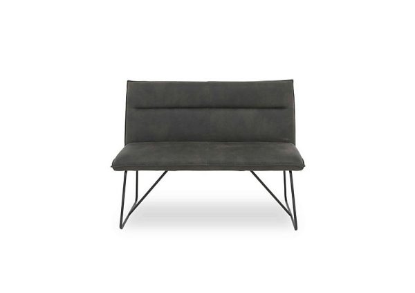 Ruben Faux Suede Small High Back Dining Bench | Bed Sava
