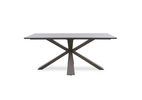 Saigon Fixed Dining Table with Wooden Base | Bed Sava