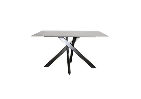 Samurai Compact Dining Table with White Ceramic Top | Bed Sava