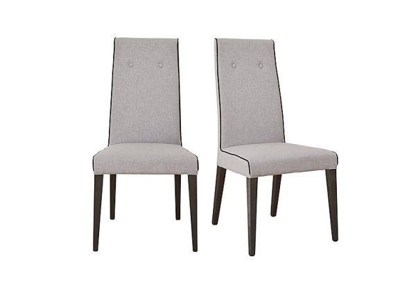 ALF  St Moritz Pair of Fabric Upholstered Dining Chairs | Bed Sava