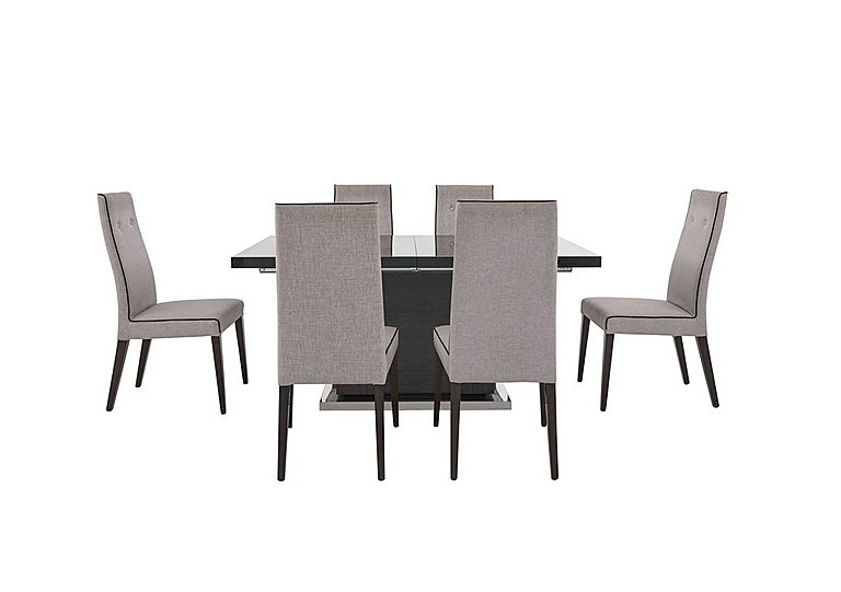 ALF - St Moritz Extending Dining Table and 6 Fabric Chairs