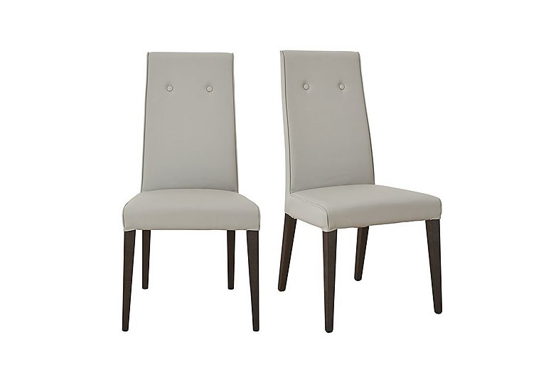 ALF - St Moritz Pair of Faux Leather Upholstered Dining Chairs