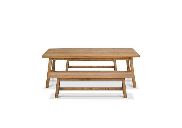 Stratford Large Extending Dining Table With 2 Small Benches | Bed Sava