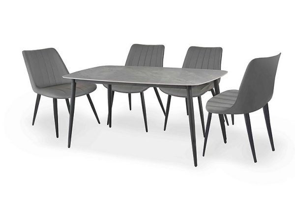 Yoyo Dining Table and 4 Chairs Set | Bed Sava