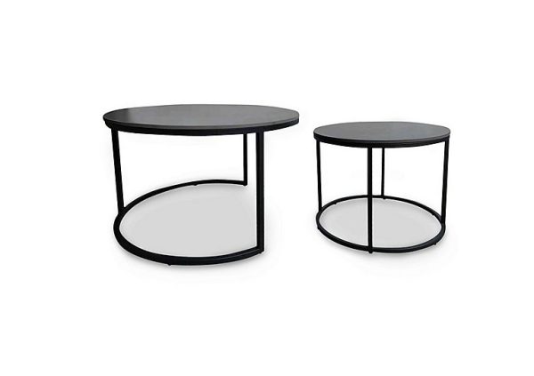 Zeus Round Nest of Coffee Tables | Bed Sava