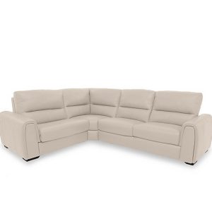 Flex NC Leather Small Left Hand Facing Corner Sofa | Bed Sava